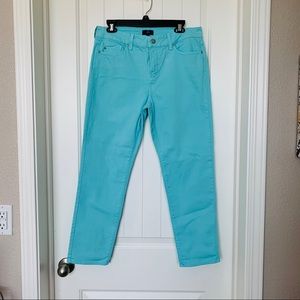 NYDJ Ankle Jeans Mint Green Size 12